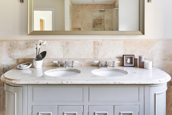Dorset kitchen, flooring & bathroom renovations. Quartz, marble, limestone and granite supplied by Landford Stone, Wiltshire.