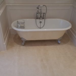Crema Marfil marble stone bathroom 1