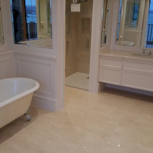 Crema Marfil marble stone bathroom 3