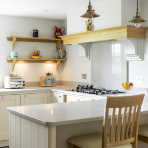Teltos Ardenno Grey Kitchen. Installed by Chris Chapman LTD. Stone materials supplied by Landford Stone, Wiltshire.