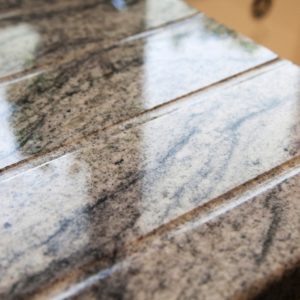 Kinawa White Granite Kitchen Worktops. Supplied by Landford Stone, Wiltshire.