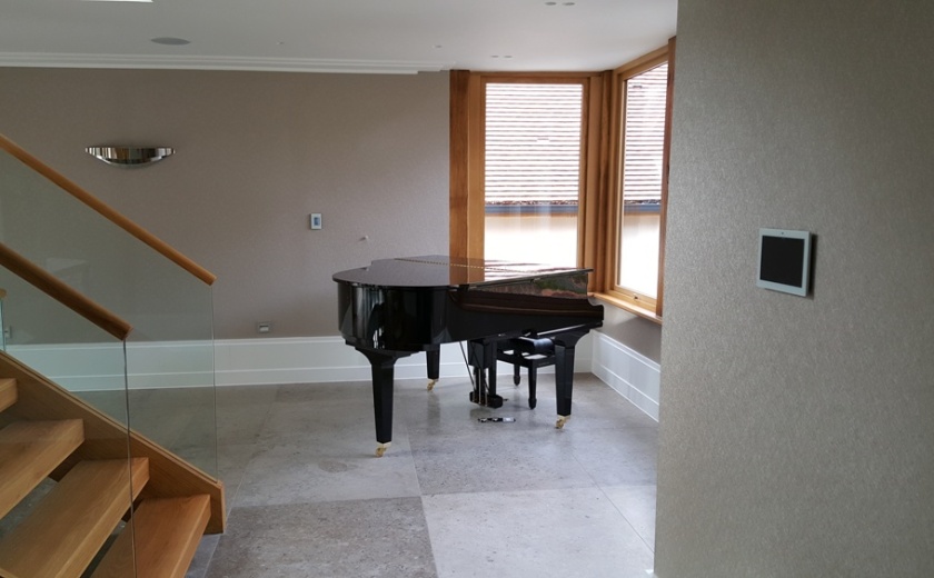 Portuguese Obidos Limestone flooring. Landford Stone, Wiltshire.