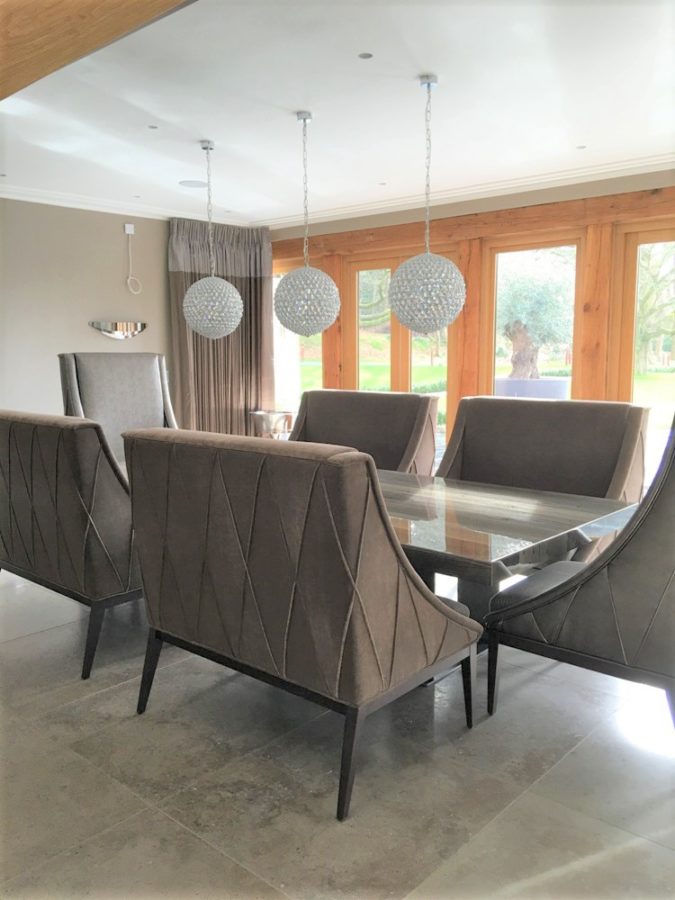 Portuguese Obidos Limestone flooring. Landford Stone, Wiltshire.